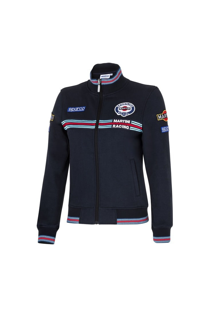 SPARCO 013033MRBM1S Full zip sweatshirt MARTINI RACING LADY navy blue S Photo-0