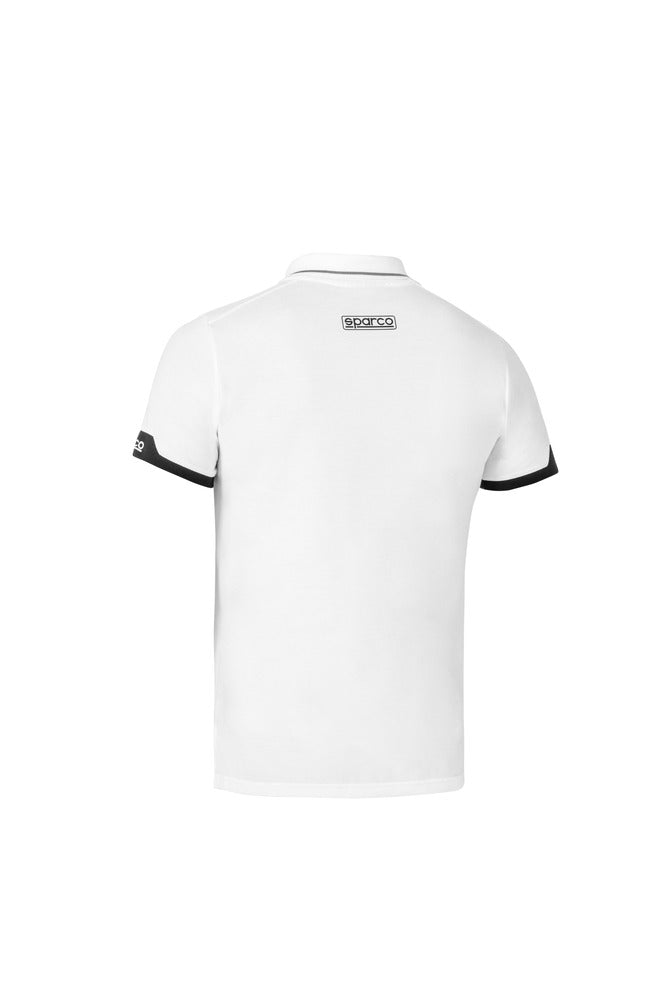 SPARCO 013036BI2M Polo zip white M Photo-1
