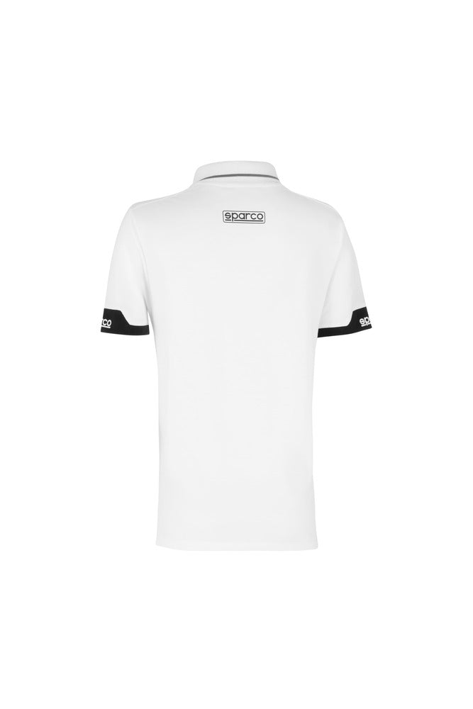 SPARCO 013036LBI1S Polo zip lady white S Photo-1