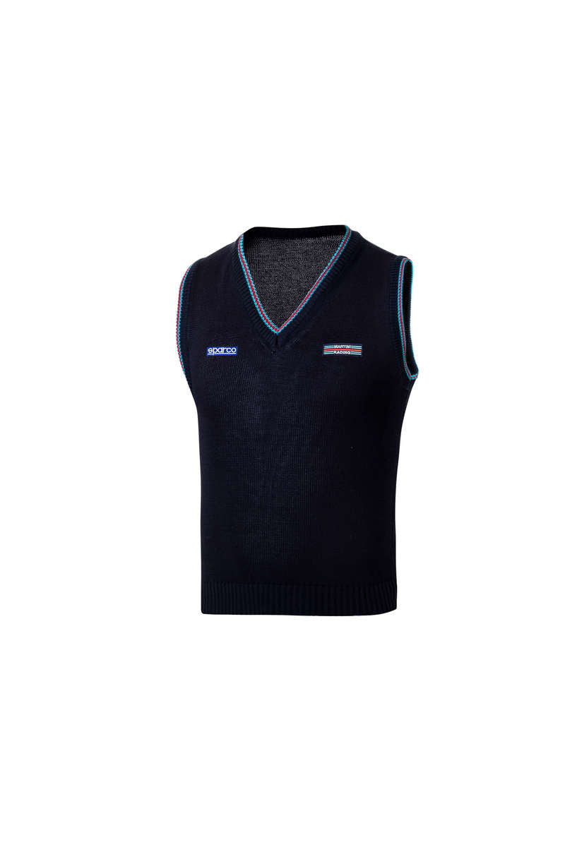 SPARCO 013052MRBM2M Knitted cotton vest MARTINI RACING navy blue M Photo-0