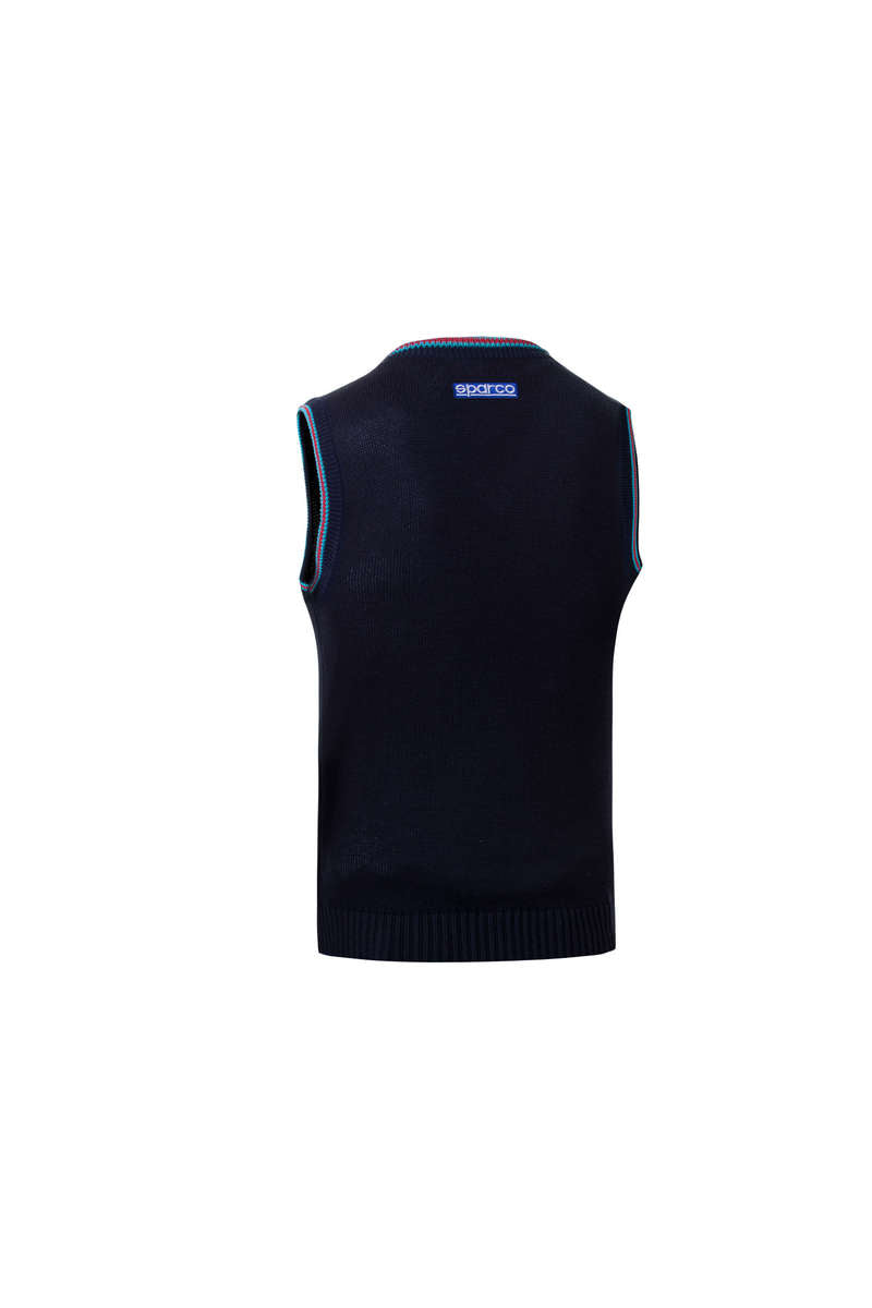 SPARCO 013052MRBM3L Knitted cotton vest MARTINI RACING navy blue L Photo-0