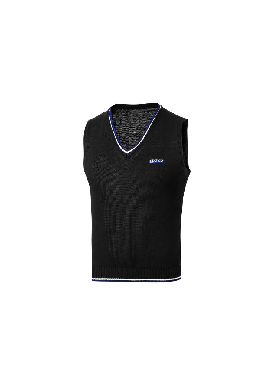 SPARCO 013052NR1S Knitted cotton vest black S Photo-0