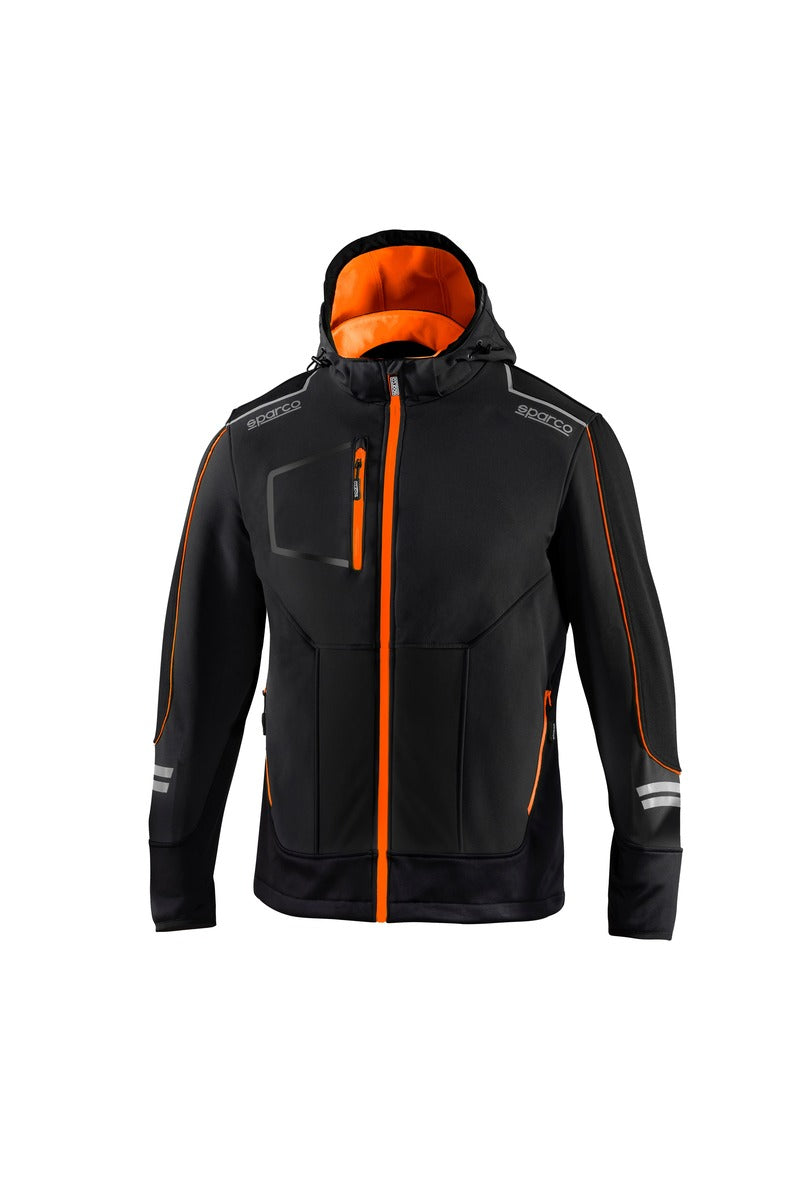 SPARCO 02412NRAF0XS Mechanic's tech Soft-shell TW black/orange XS Photo-0