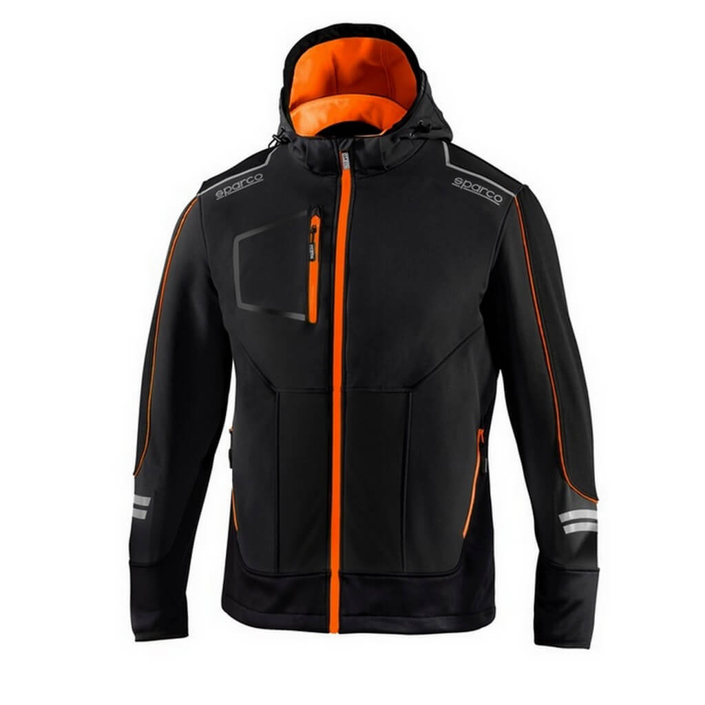SPARCO 02412NRAF7XXX Soft-Shell Tech York, Grey/Fluo Orange, Size 4XL Photo-0