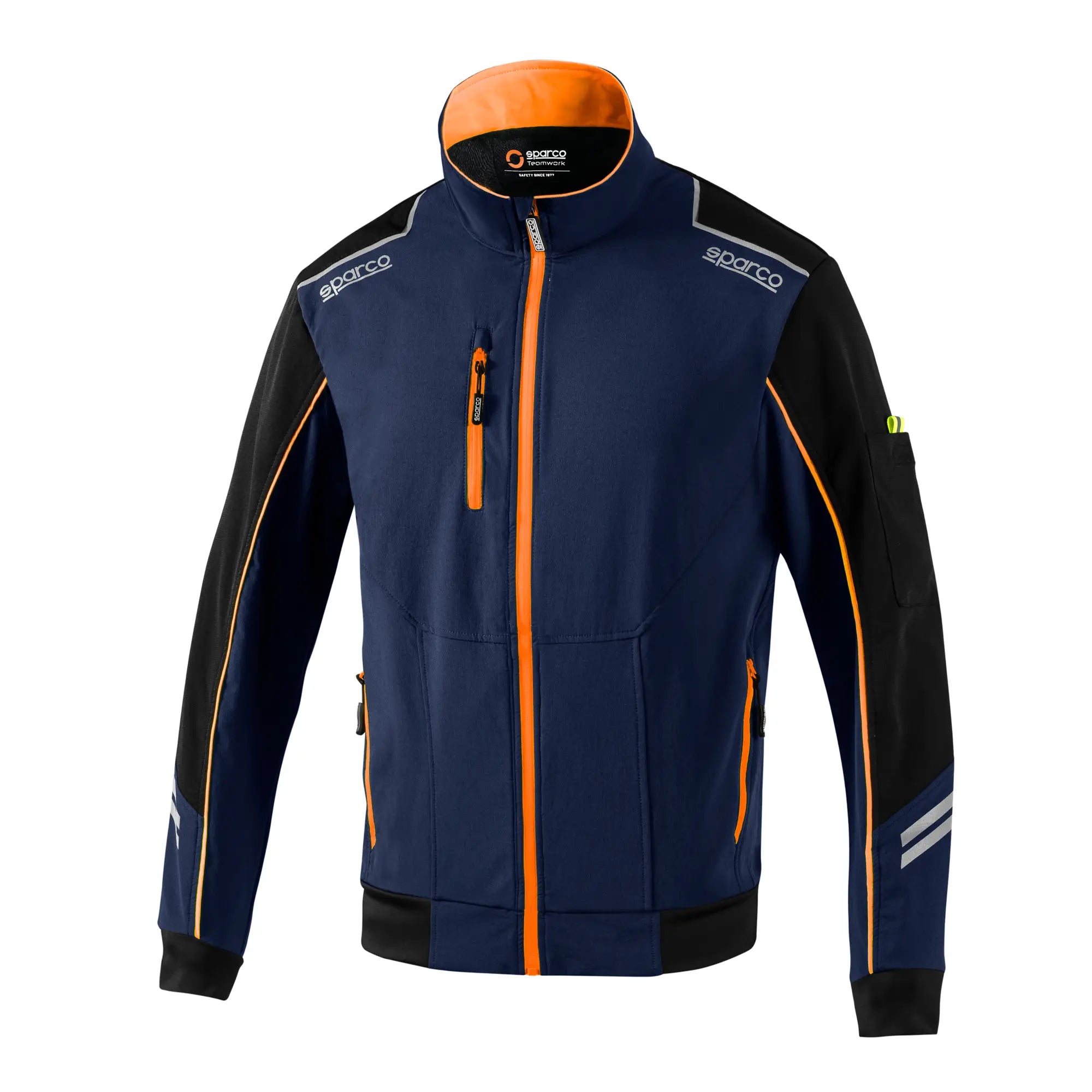 SPARCO 02413BMAF0XS Light-shell Tech Austin navy blue/fluo orange XS Photo-0