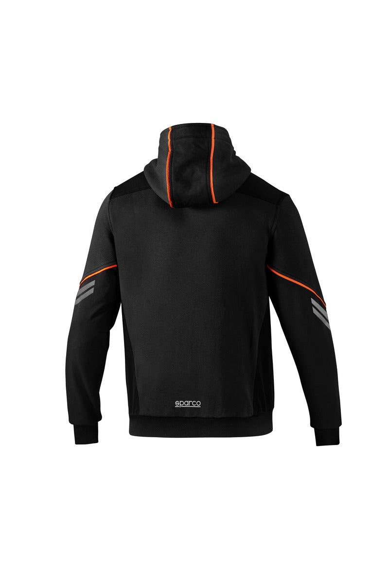 SPARCO 02414NRAF0XS Mechanic's tech Hooded full zip TW black/orange XS Photo-1