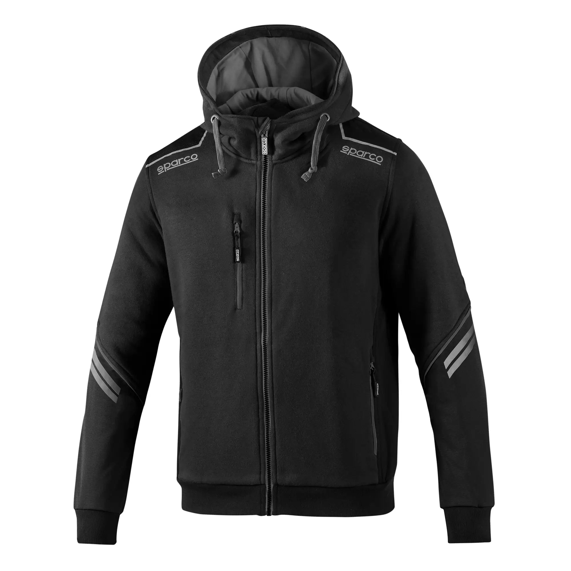 SPARCO 02414NRGS0XS Hooded Full zip Colorado Black/Dark Gray XS Photo-0