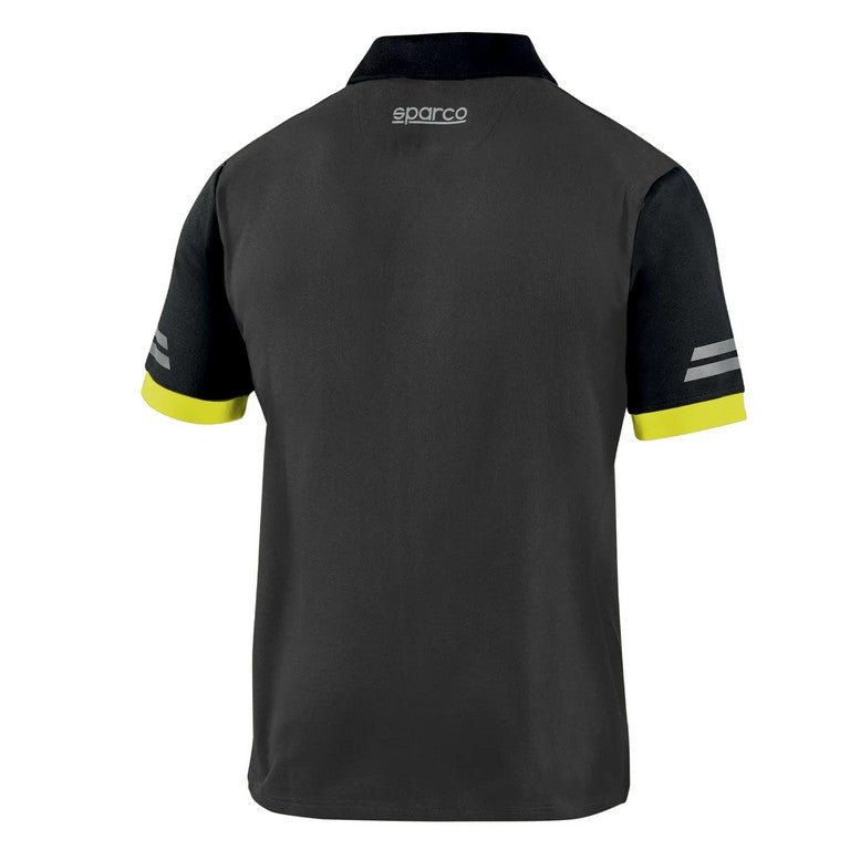 SPARCO 02415GSGF0XS Polo Tech Toledo grey / yellow fluo XS Photo-1
