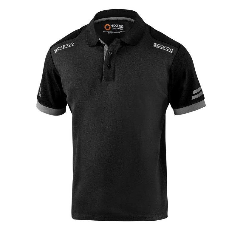 SPARCO 02415NRGS0XS Polo Tech Toledo Black/Dark Gray XS Photo-0