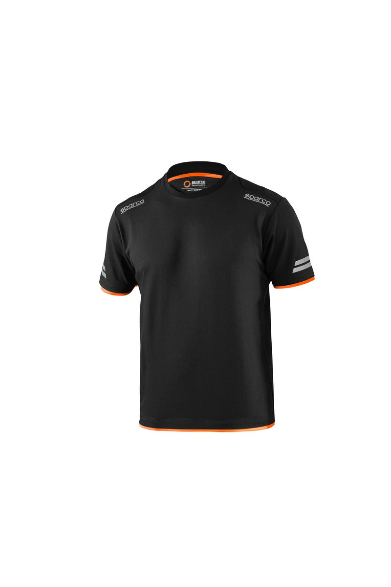 SPARCO 02416NRAF0XS Mechanic's tech T-shirt TW black/orange XS Photo-0