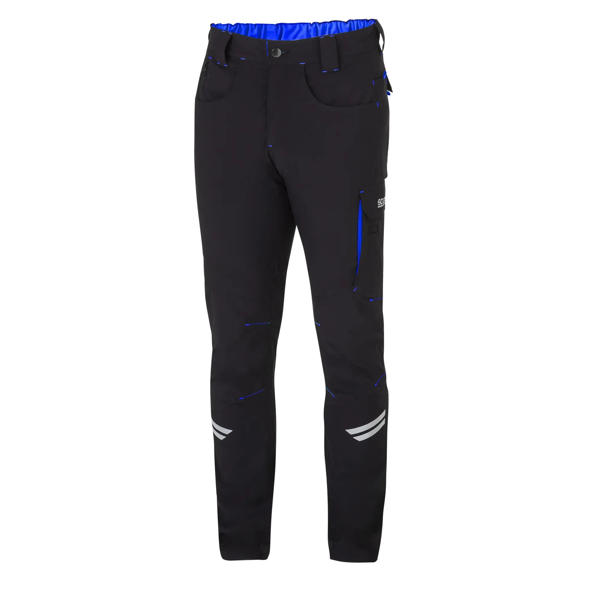 SPARCO 02425NRAZ0XS Trousers Light Tech Kansas Black/Light Blue XS Photo-0