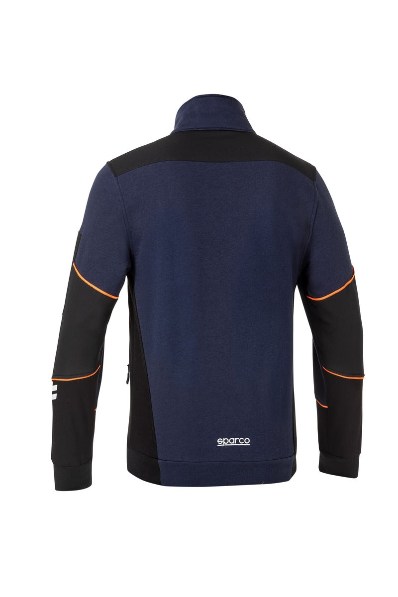SPARCO 02429BMAF3L Mechanic's tech full zip TW navy blue/ orange L Photo-1