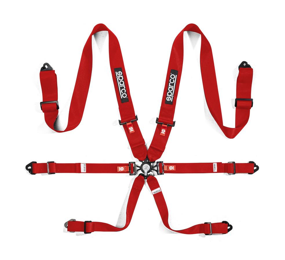 SPARCO 04834HPDRACRS Racing harnesses COMPETITION H-3 STEEL red Photo-0