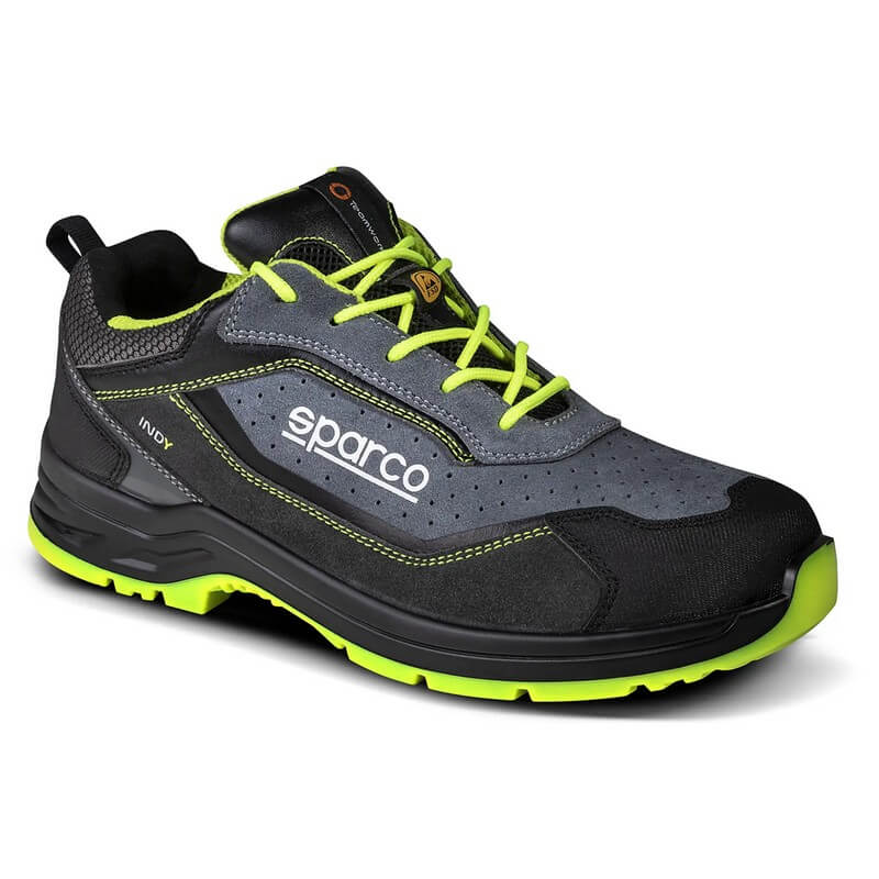 SPARCO 0753845GSGF Shoes Indy Texas S1P ESD grey / yellow fluo 45 Photo-0