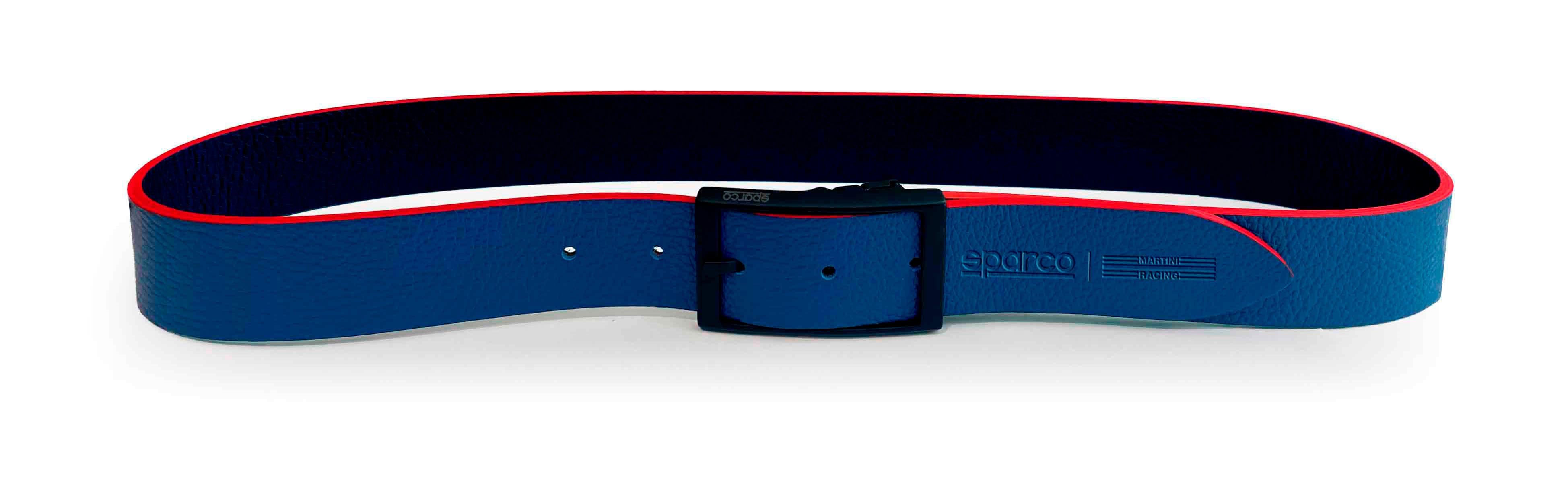 SPARCO 099149MRN3 Leather belt double face MARTINI RACING 115 cm Photo-2