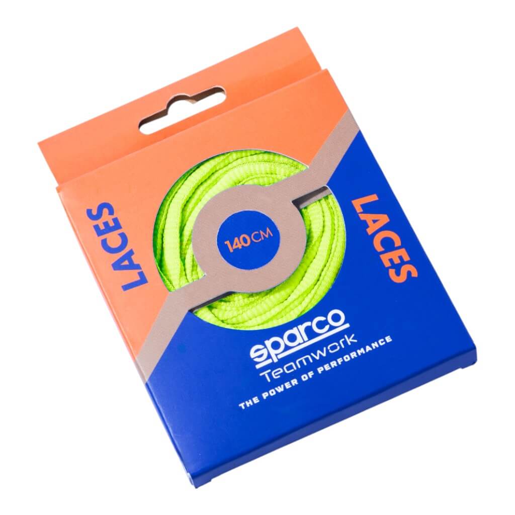 SPARCO BAT0024B0Y02120 Shoes Laces TW ST V1, Fluo Yellow, Size 120 Photo-0