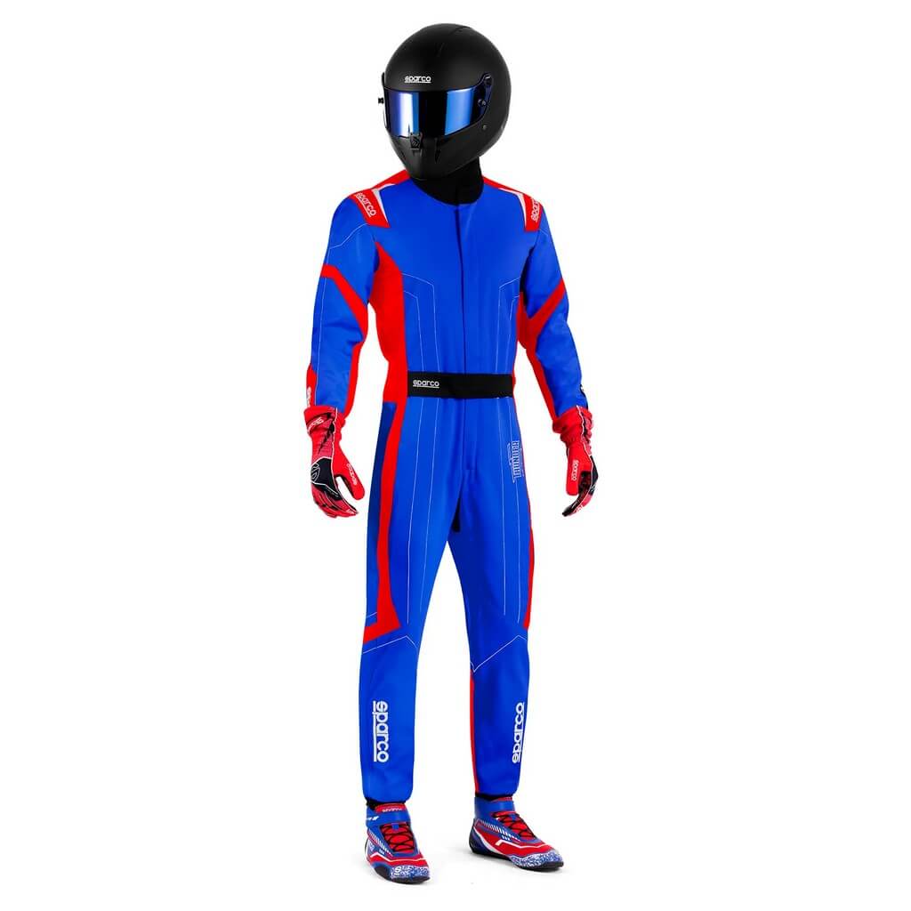 SPARCO BKS0010B0B2200S Karting Suit Thunder Advanced, Blue / Red, Size S Photo-1