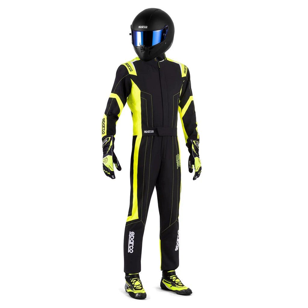 SPARCO BKS0010B0K0800M Karting Suit Thunder Advanced, Black / Fluo Yellow, Size M Photo-1