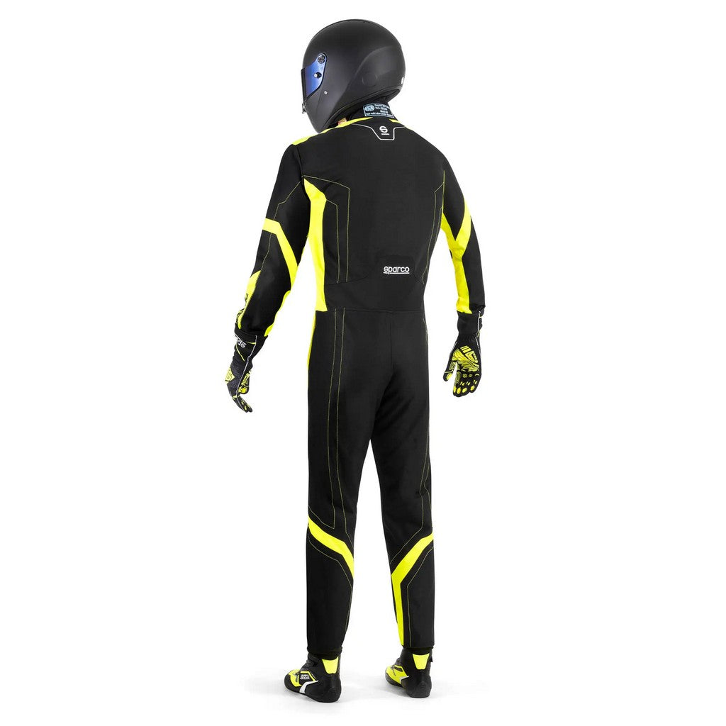 SPARCO BKS0010B0K0800M Karting Suit Thunder Advanced, Black / Fluo Yellow, Size M Photo-2