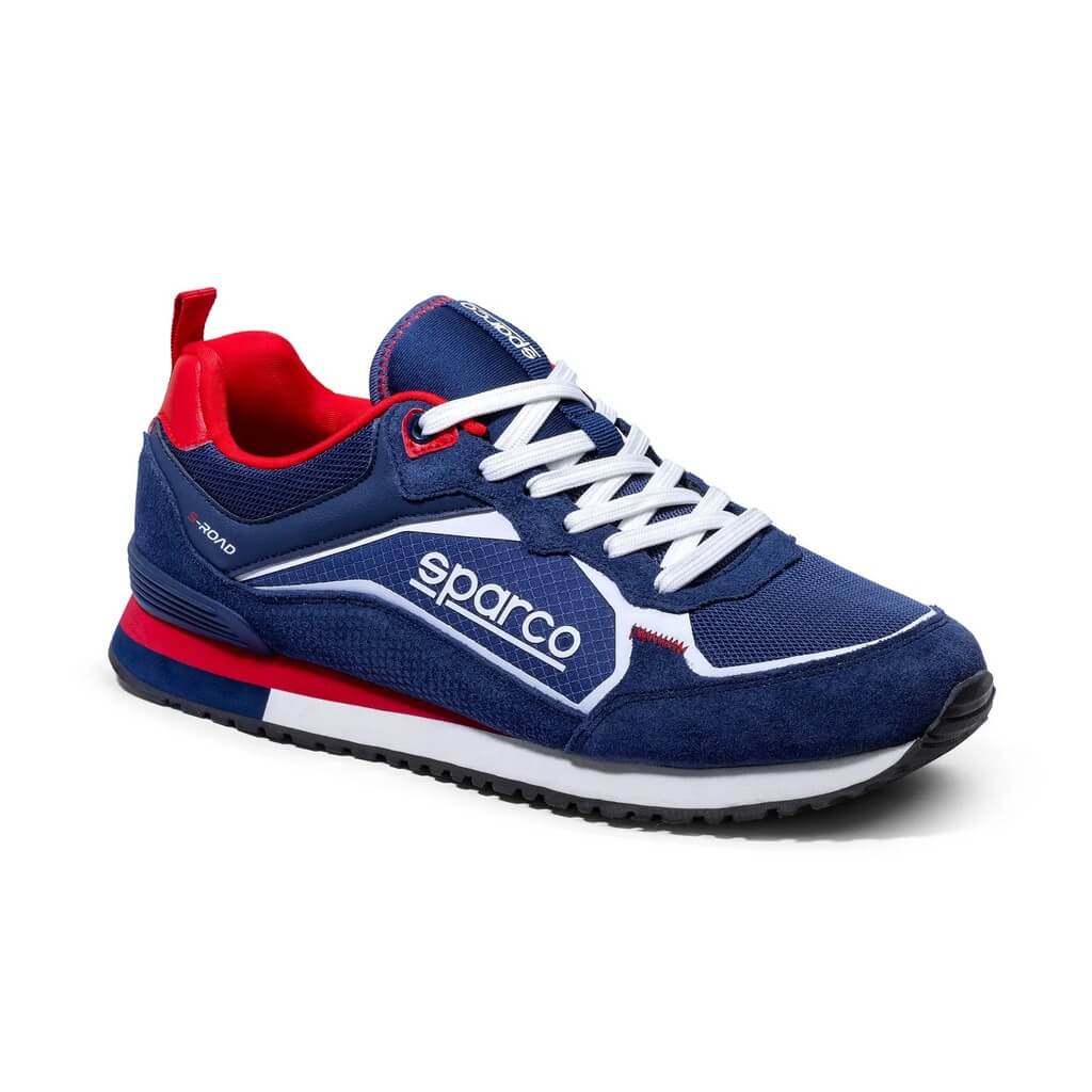 SPARCO BMB0001B0N31037 Sneakers S-Road, Navy Blue / Red, Size 37 Photo-0