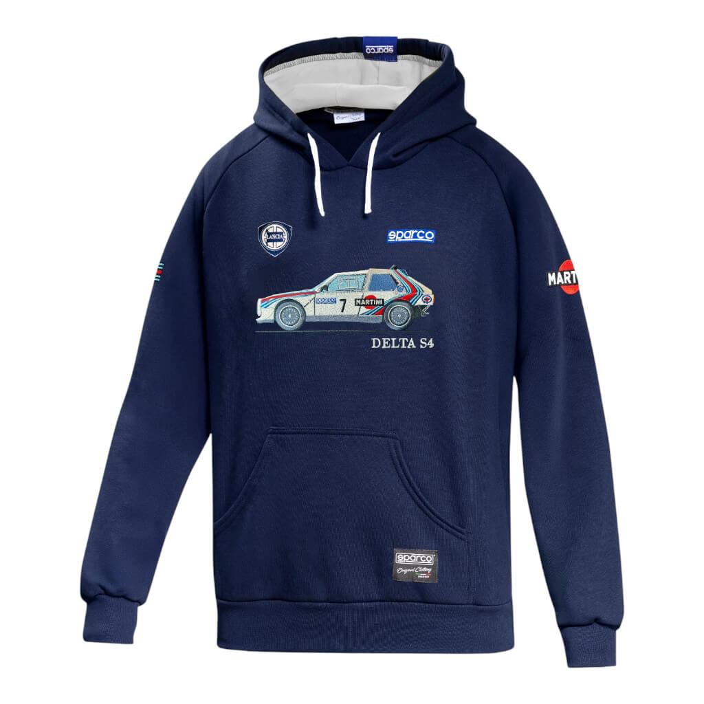 SPARCO BMF0094NDN060XL Hoodie Lancia MR S4, Blue/White, Size XL Photo-0