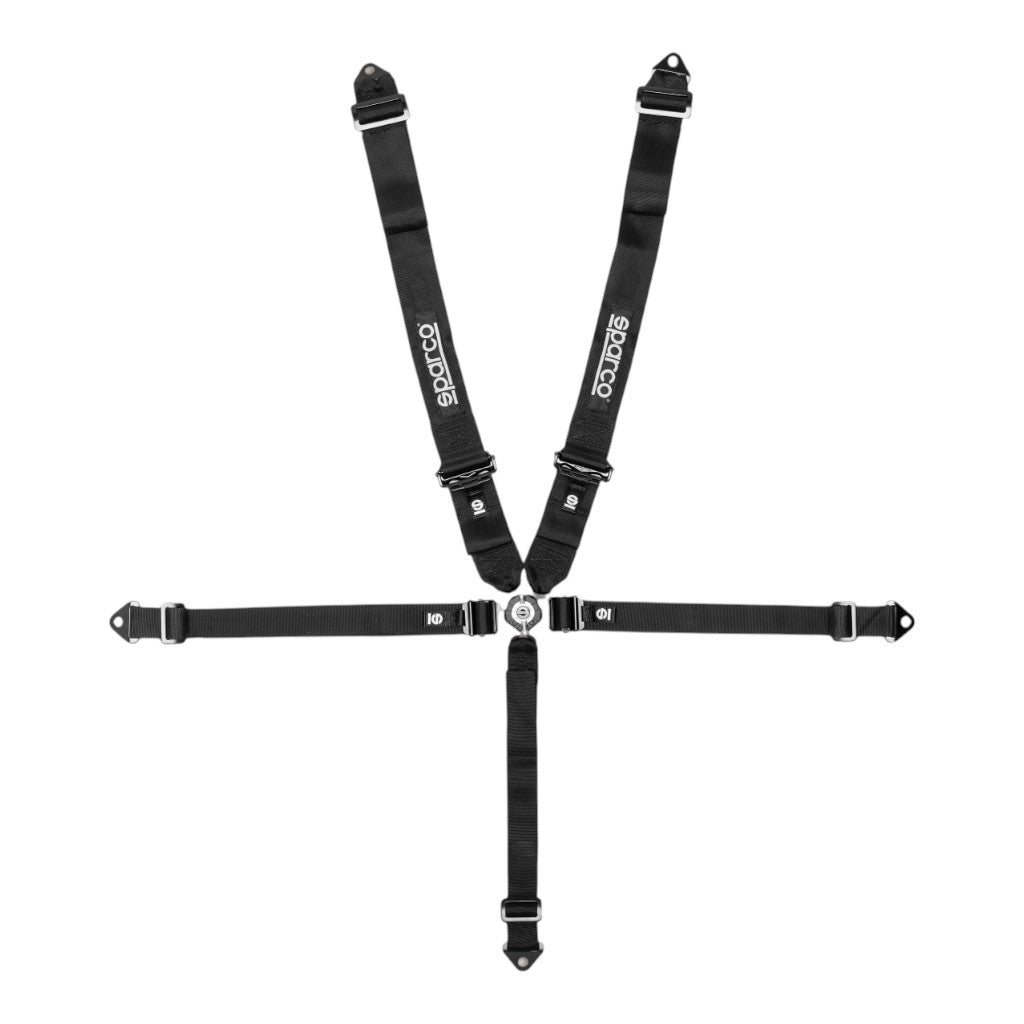 SPARCO BPN0004B0K0100N Safe Harness Club H-4R 26, 5-Point, Black Photo-0