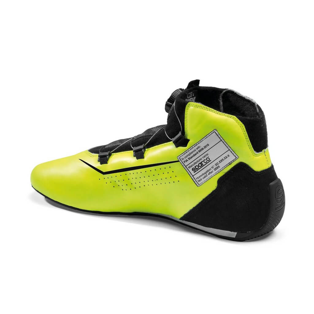 SPARCO BRB0002B0Y04043 Racing Shoes Rapid Rotor, Fluo Yellow / Black, Size 43 Photo-1