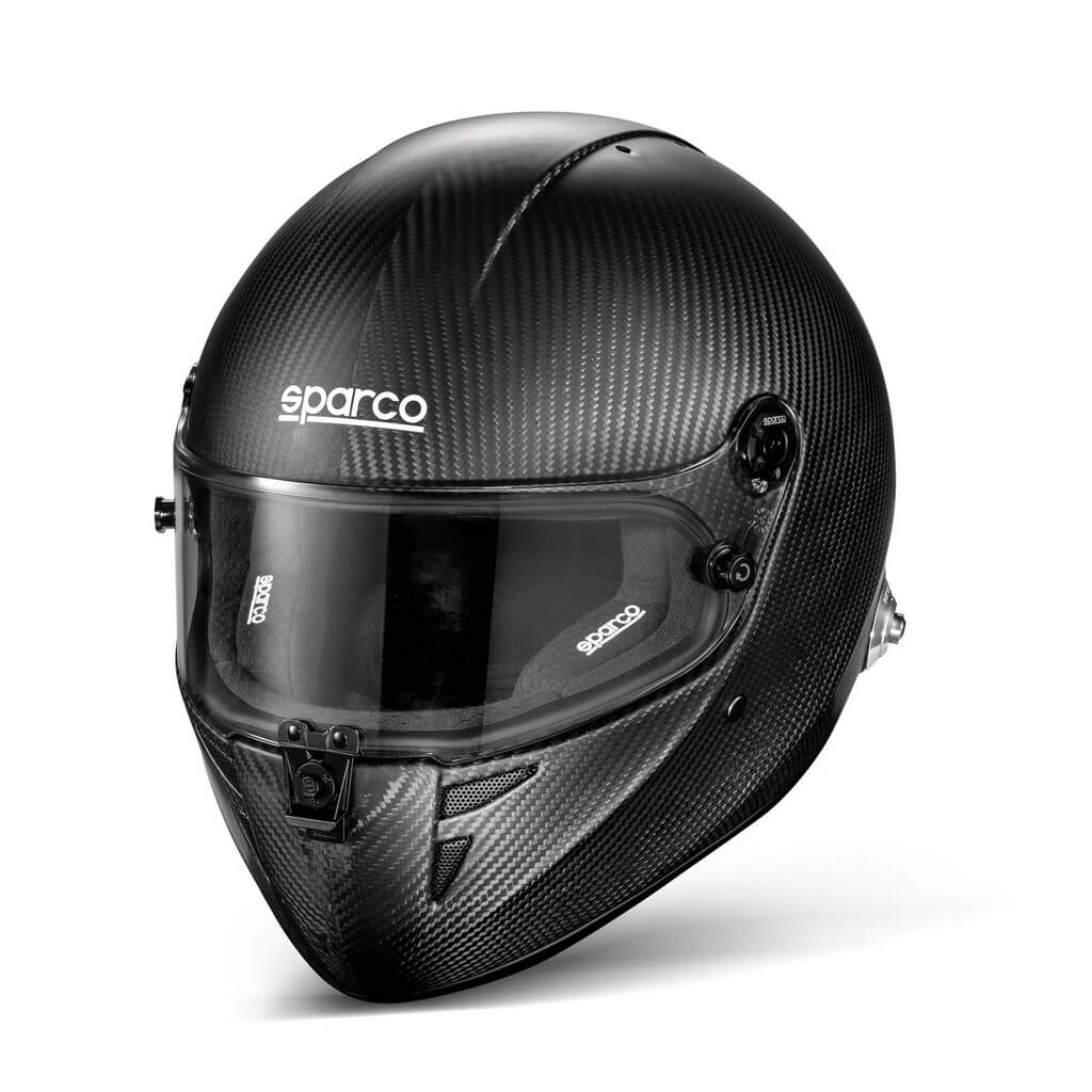 SPARCO BRH0003B0K010XS Full-Face Helmet Stealth RF Carbon, FIA 8859-2024, Black, Size XS Photo-0