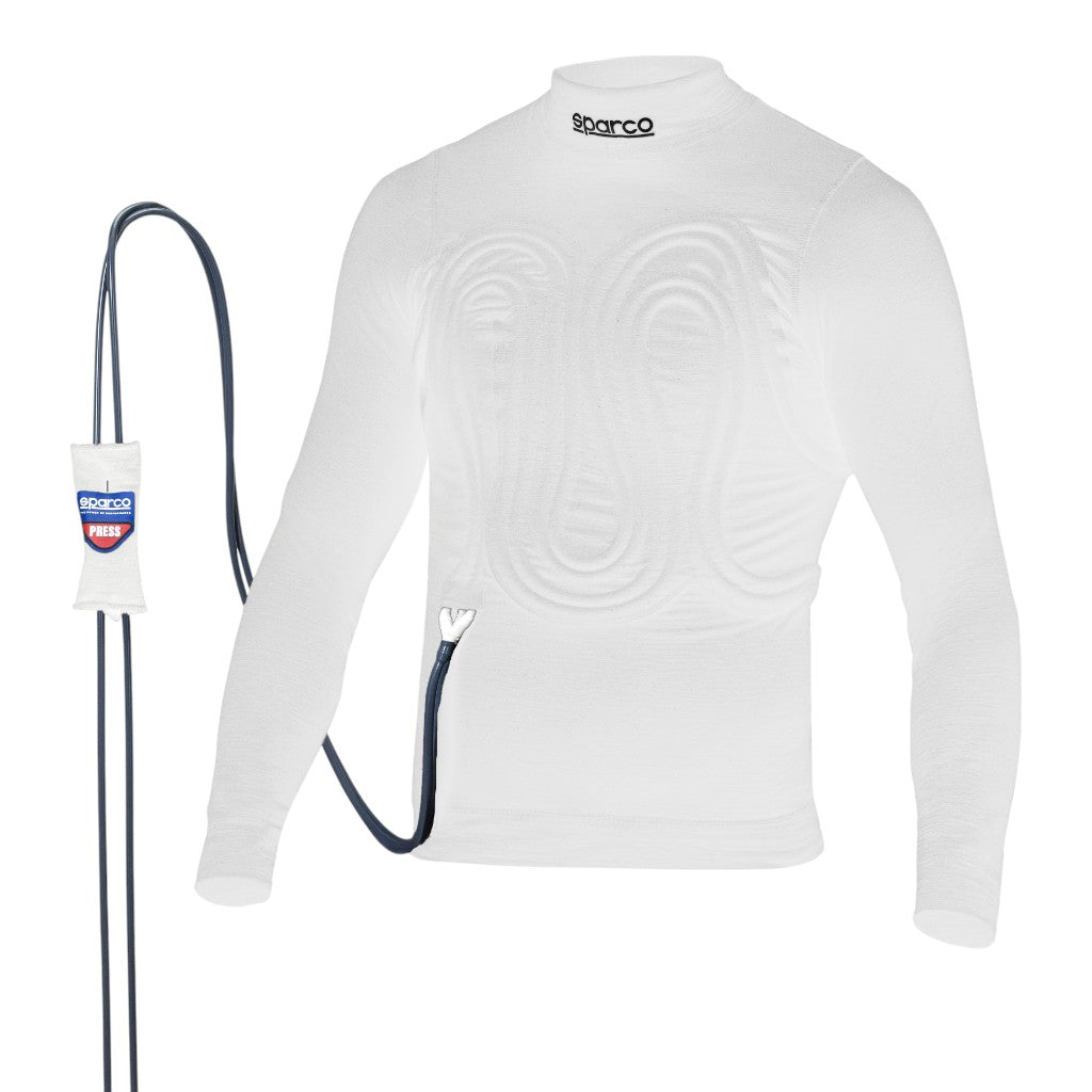 SPARCO BRL0001B0W0300M Cooling Racing Underwear Top R586 Cool, White, Size M Photo-0