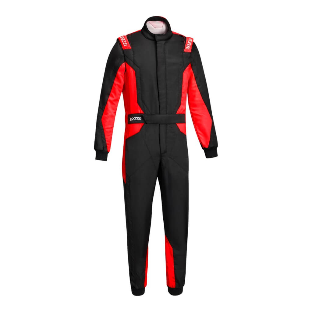 SPARCO BRS0050B0K12064 Racing Suit Sprint S Advanced, Black/Red, Size 64 Photo-0