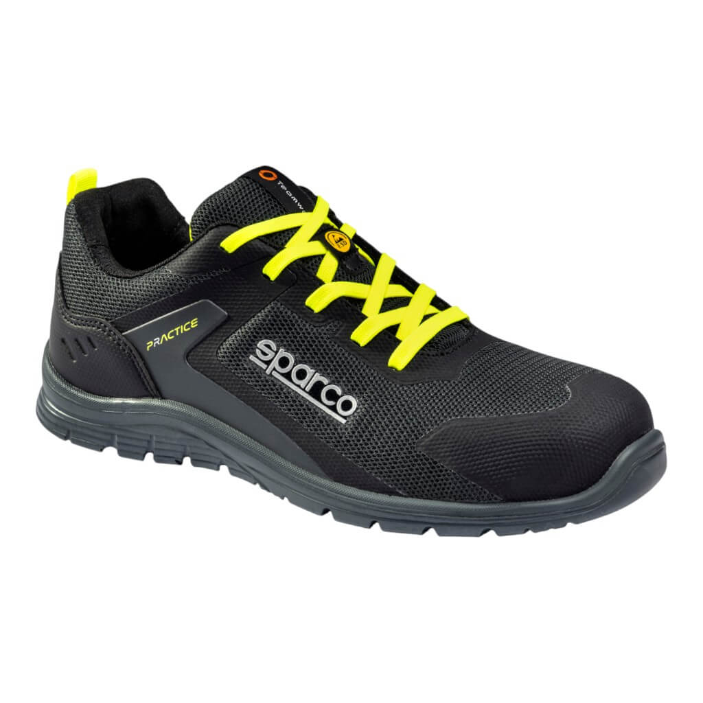 SPARCO BTB0047B0E33037 Mechanics Shoes Practice Josef S1PS, Dark Grey/Fluo Orange, Size 37 Photo-0