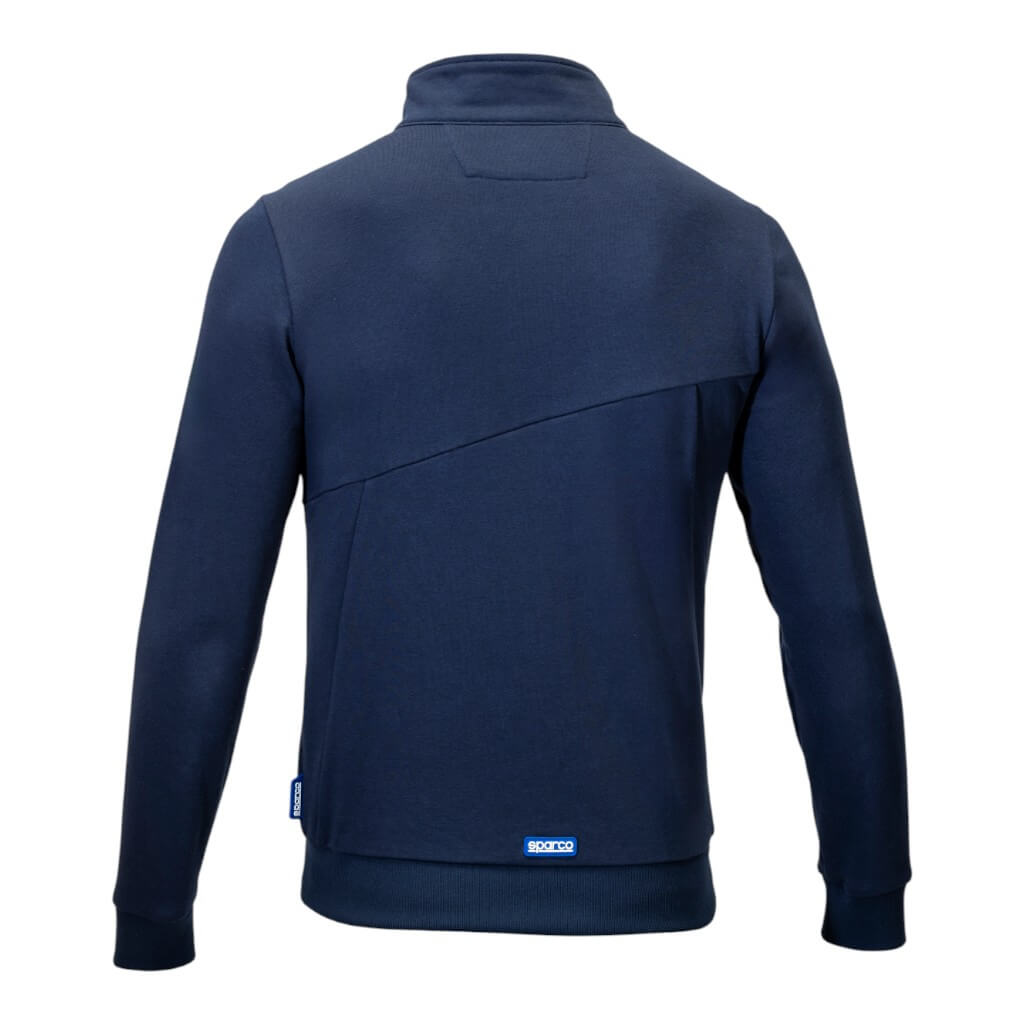 SPARCO BTJ0010B0N0200S Full Zip Sweatshirt Grit Plata, Blue, Size S Photo-1