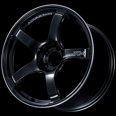 ADVAN YAD7F37DBGR Wheel V5577 TC4 17X7,5 +37 5-100 Black gunmetallic and ring Photo-0
