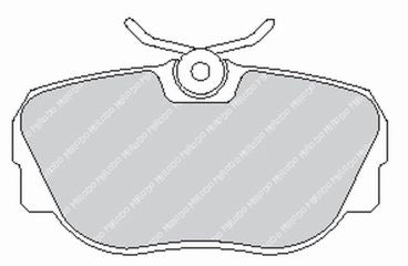 FERODO FCP660H Front Brake Pads DS2500 for BMW 3 Series (E30) Photo-0