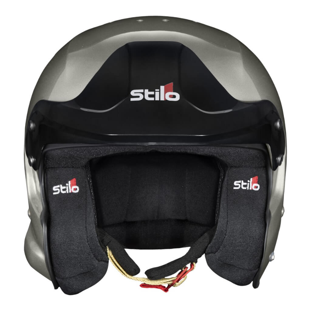 STILO AA0114AG2X63 Open-Face Helmet Venti4 Trophy Jet Composite, FIA 8859-24 Hans, Titanium/ Black, Size 63 Photo-2