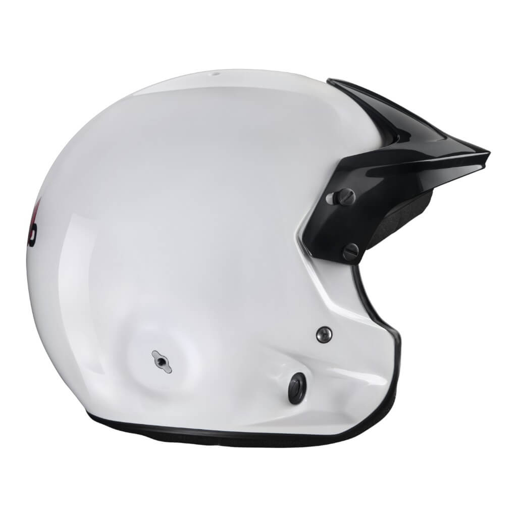 STILO AA0114AG2X640101 Open-Face Helmet Venti4 Trophy Jet Composite, FIA 8859-24 Hans, White/ Black, Size 64 Photo-1