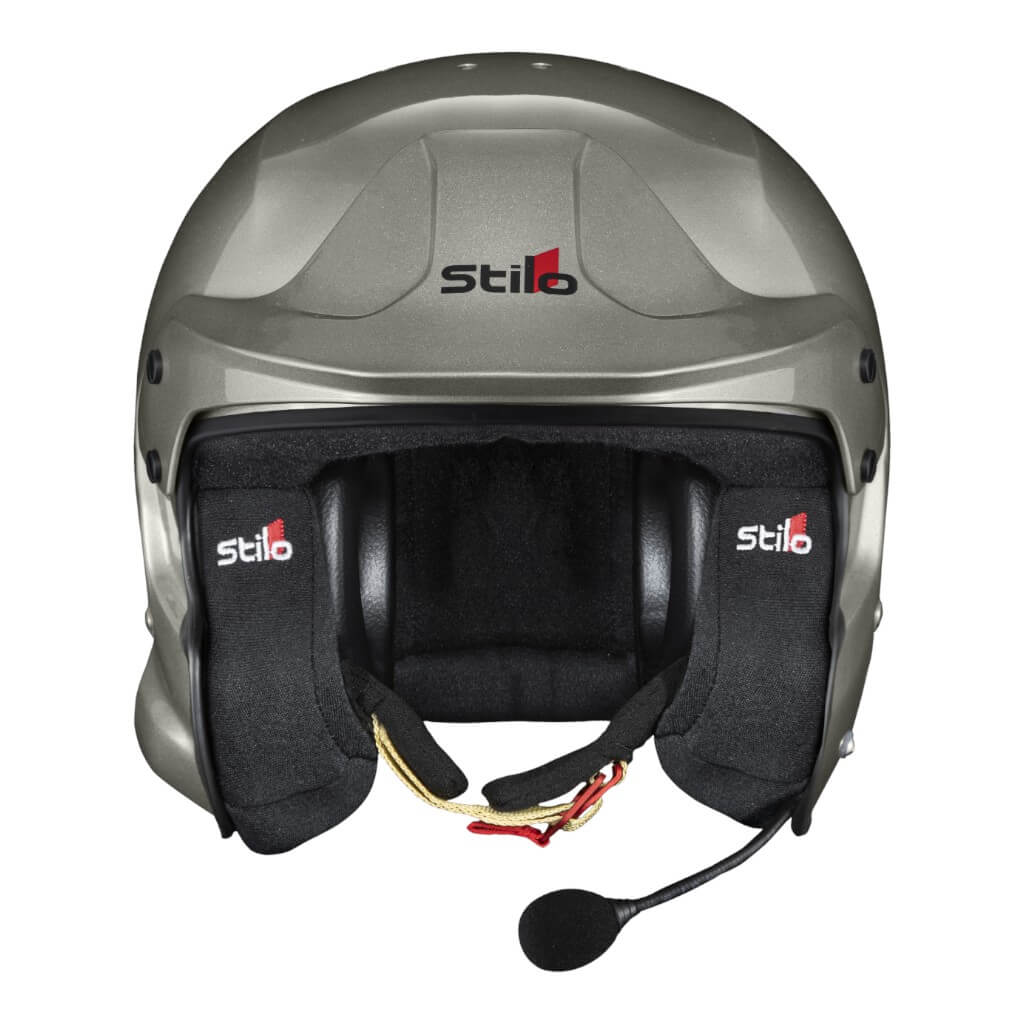 STILO AA0114EG2X55 Open-Face Helmet Venti4 Trophy Plus Composite, FIA 8859-24 Hans, Titanium/ Black, Size 55 Photo-1