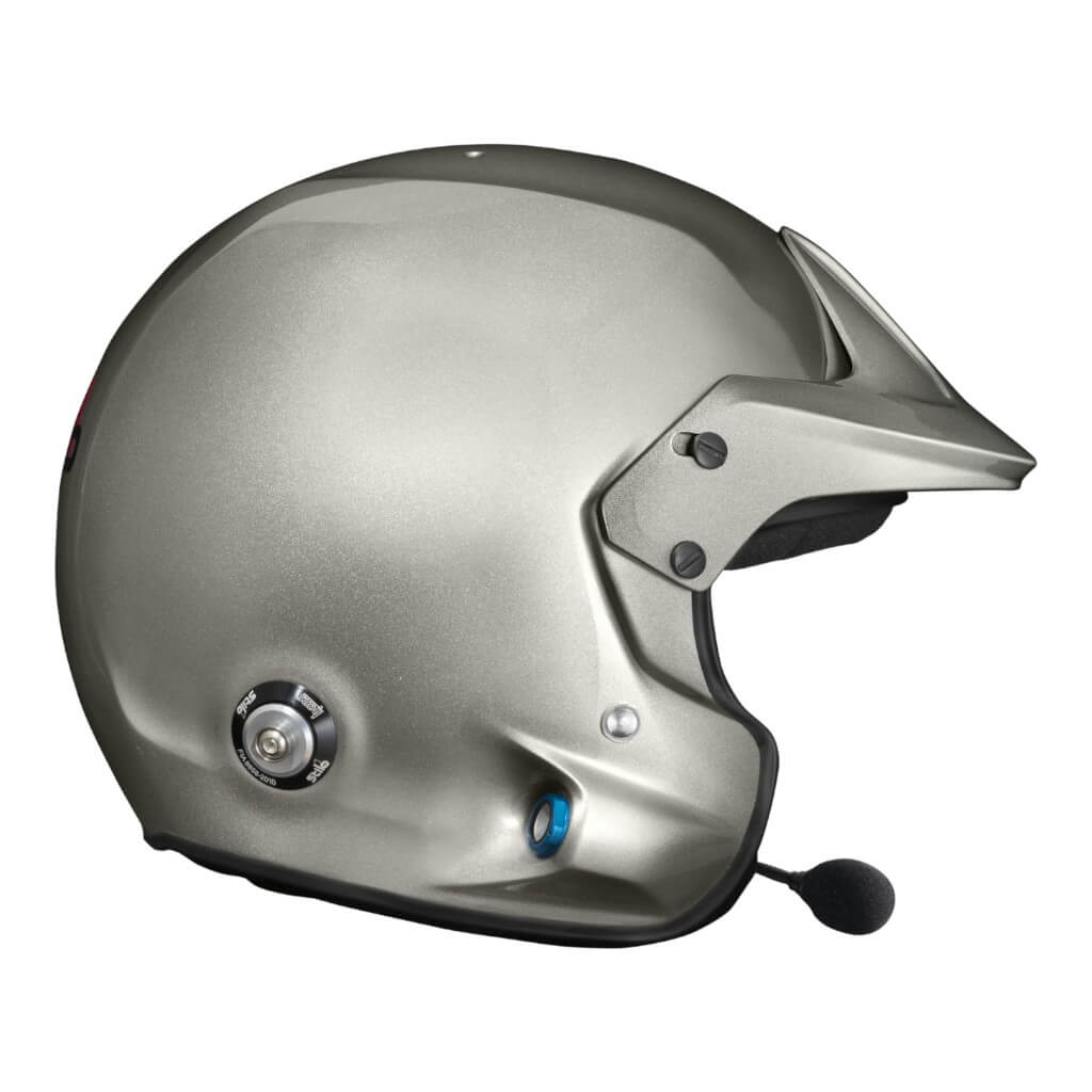 STILO AA0114EG2X57 Open-Face Helmet Venti4 Trophy Plus Composite, FIA 8859-24 Hans, Titanium/ Black, Size 57 Photo-2