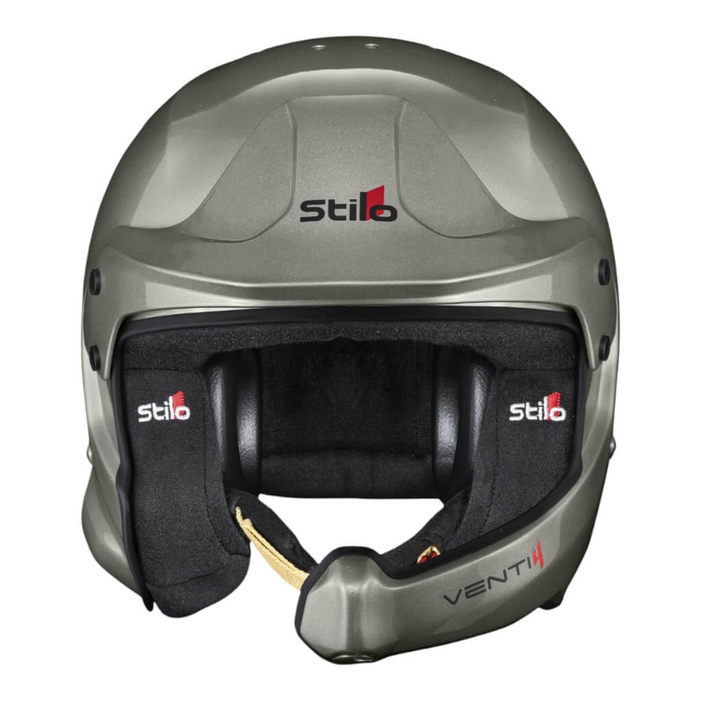 STILO AA0224BG2X64 Open-Face Helmet Venti4 WRC Composite Rally, FIA 8859-24 Hans, Titanium/ Black, Size 64 Photo-1