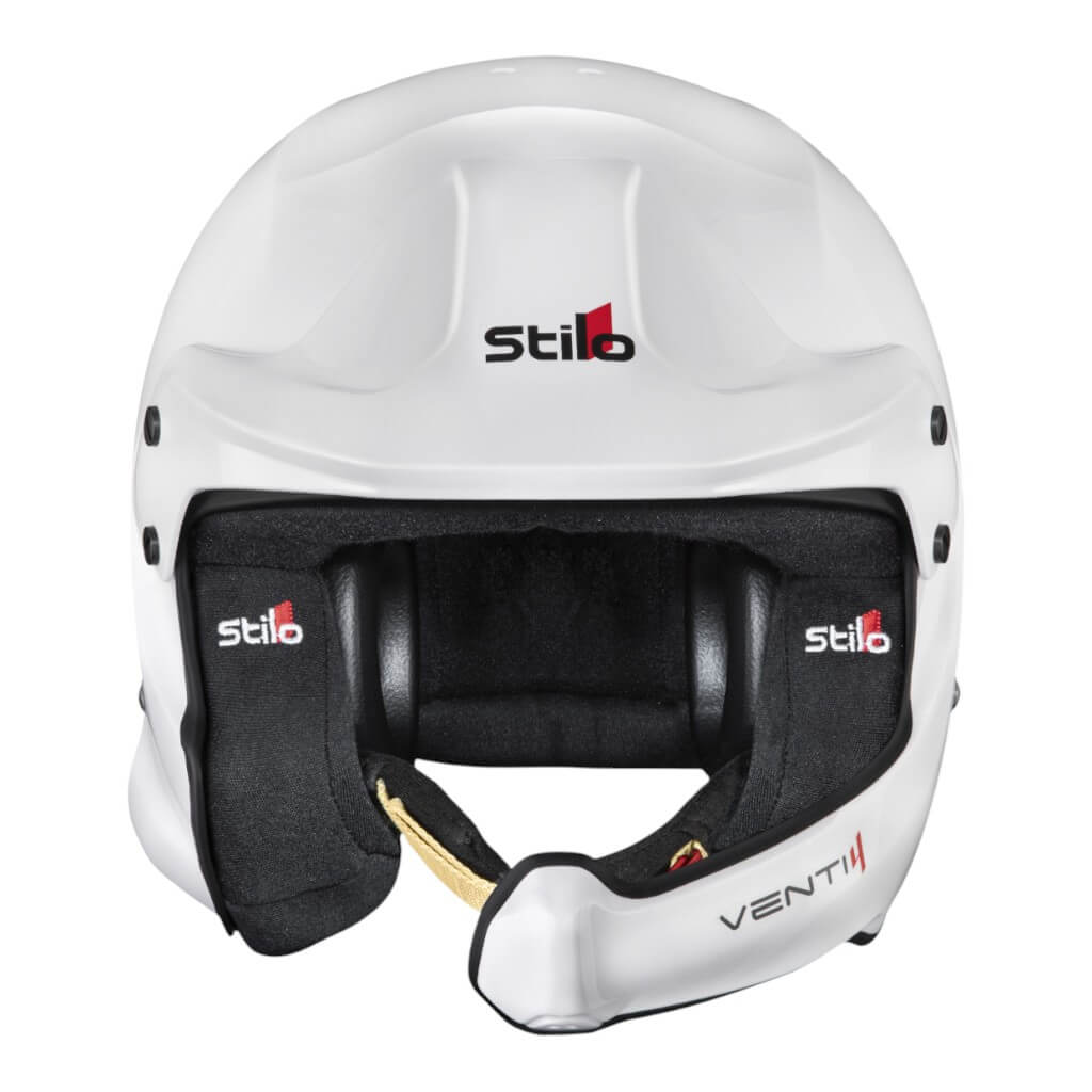 STILO AA0224BG2X590101 Open-Face Helmet Venti4 WRC Composite Rally, FIA 8859-24 Hans, White/ Black, Size 59 Photo-1