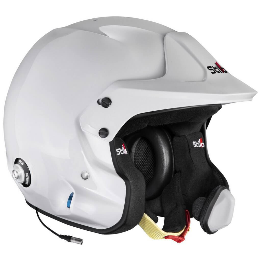 STILO AA0224CG2V550101 Open-Face Helmet Venti4 WRC Composite Turismo (Snell SA2020, FIA 8859-24, Hans FIA8858-10), White Outer / Black Inner, Size 55 Photo-0