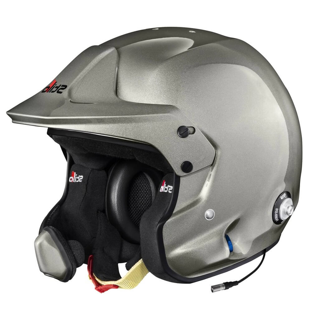 STILO AA0224CG2X54 Open-Face Helmet Venti4 WRC Composite Turismo, FIA 8859-24 Hans, Titanium/ Black, Size 54 Photo-0