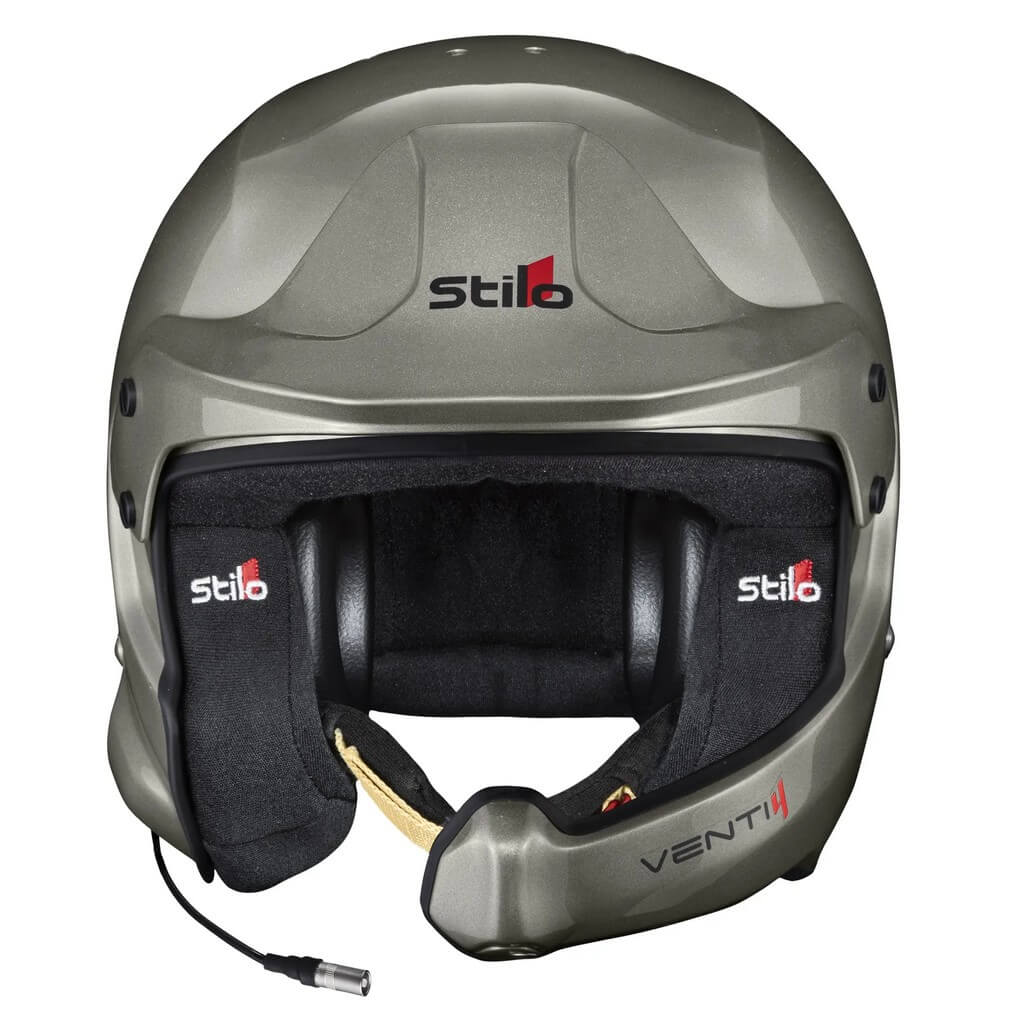 STILO AA0224CG2X63 Open-Face Helmet Venti4 WRC Composite Turismo, FIA 8859-24 Hans, Titanium/ Black, Size 63 Photo-1