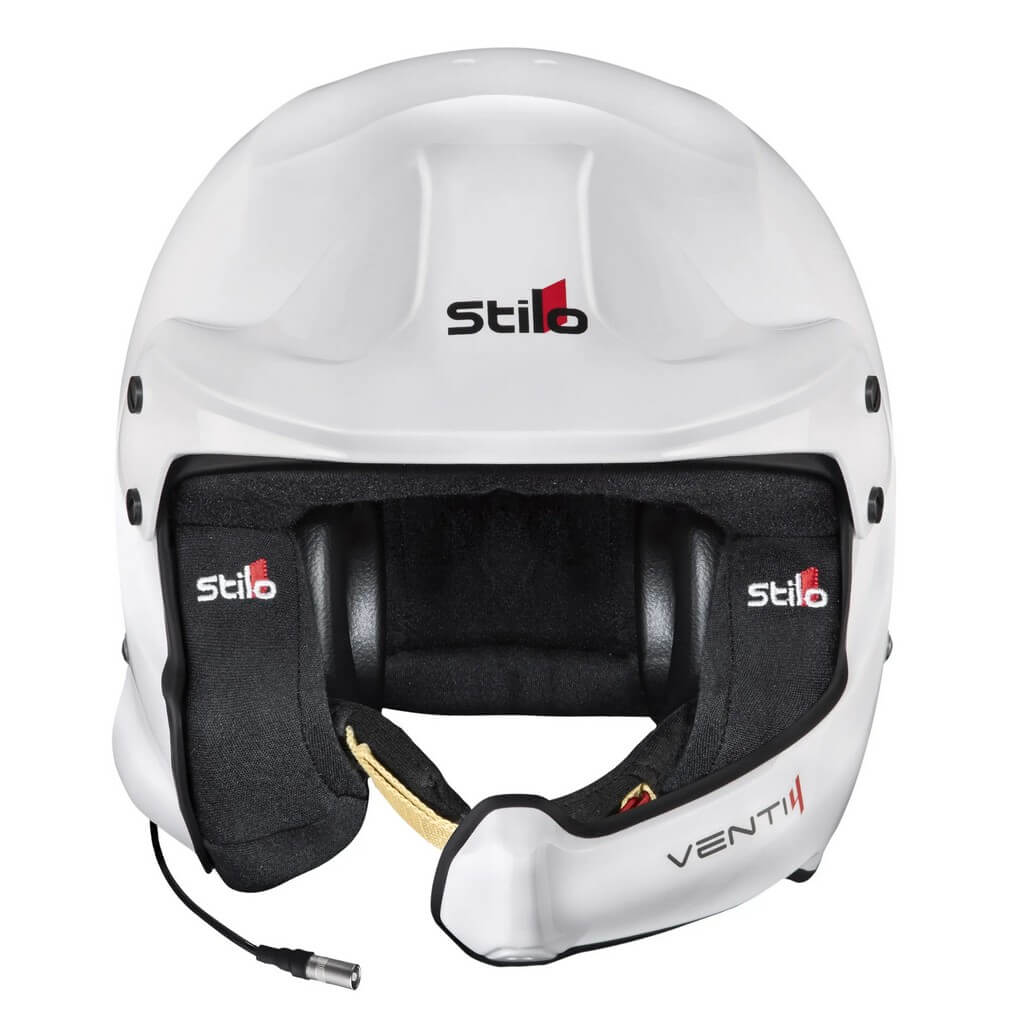 STILO AA0224CG2X630101 Open-Face Helmet Venti4 WRC Composite Turismo, FIA 8859-24 Hans, White/ Black, Size 63 Photo-1