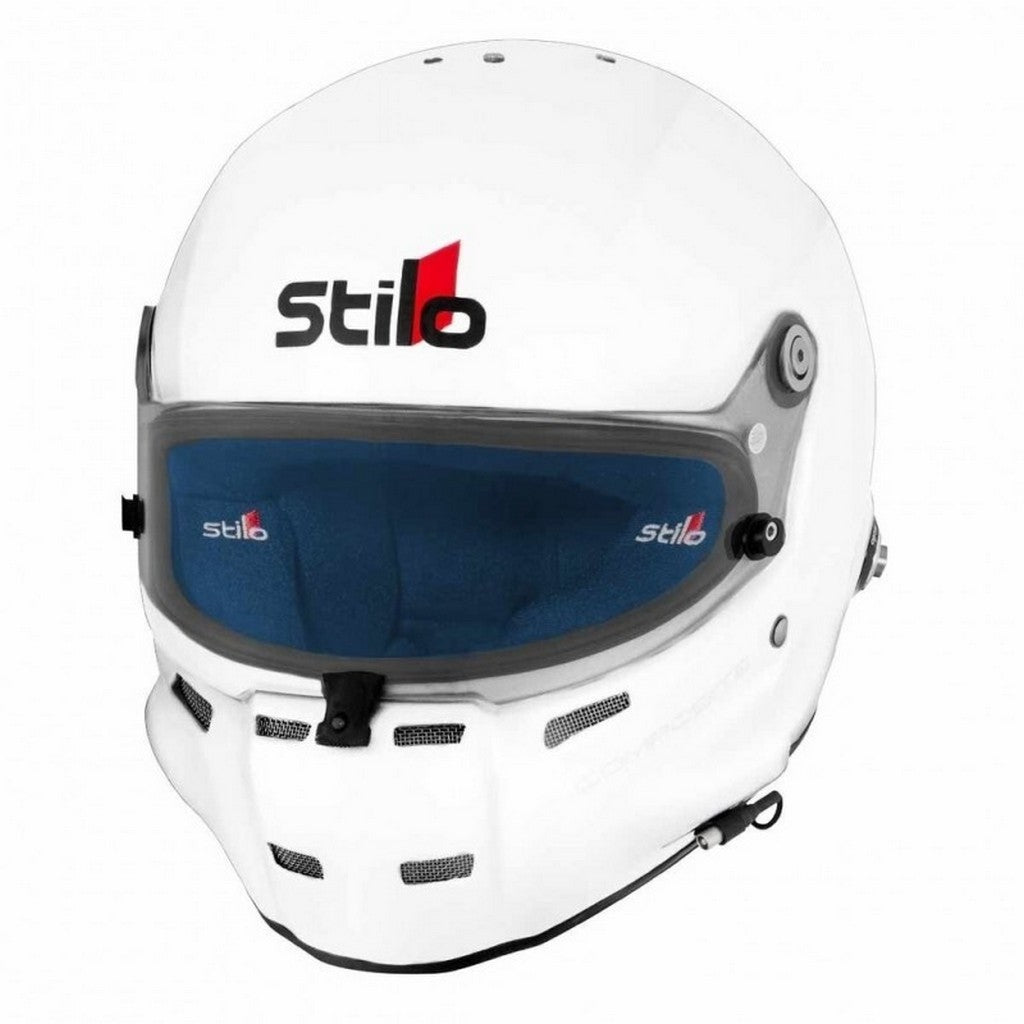 STILO AA0700CG2T630102 Full Face Helmet ST5F Composite Turismo (HANS, SA2020 / FIA), White / Blue, Size 63 Photo-0
