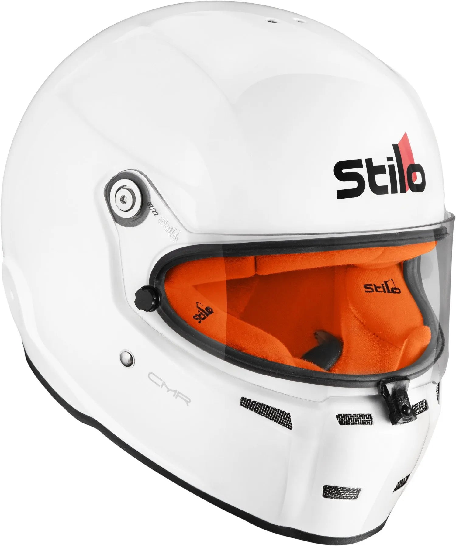 STILO AA0721AH2P57ORA Karting helmet ST5 CMR Snell 2016 WHITE / Orange Liner - 57 Photo-0