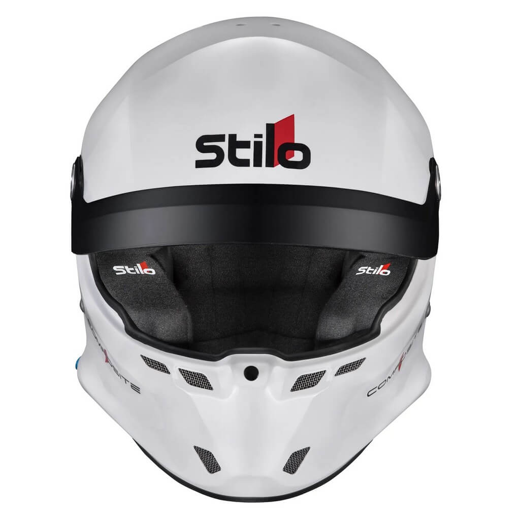 STILO AA0801RG2V590101 Full-Face Helmet ST6 R Composite Rally (Snell SA2020, FIA 8859-24, Hans FIA8858-10), White Outer / Black Inner, Size 59 Photo-1