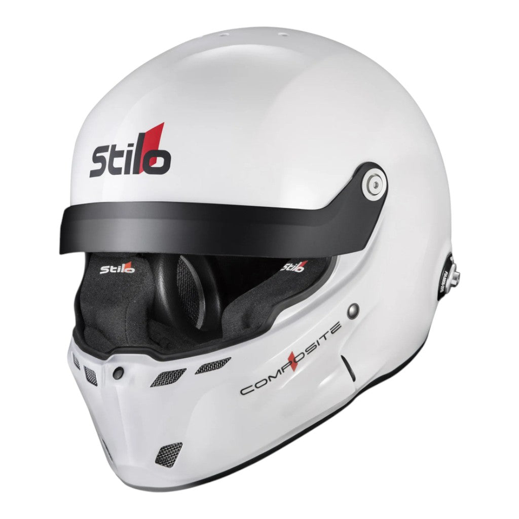 STILO AA0801RG2X550101 Full-Face Helmet ST6 R Composite Rally, FIA 8859-24 Hans, White/ Black, Size 55 Photo-0