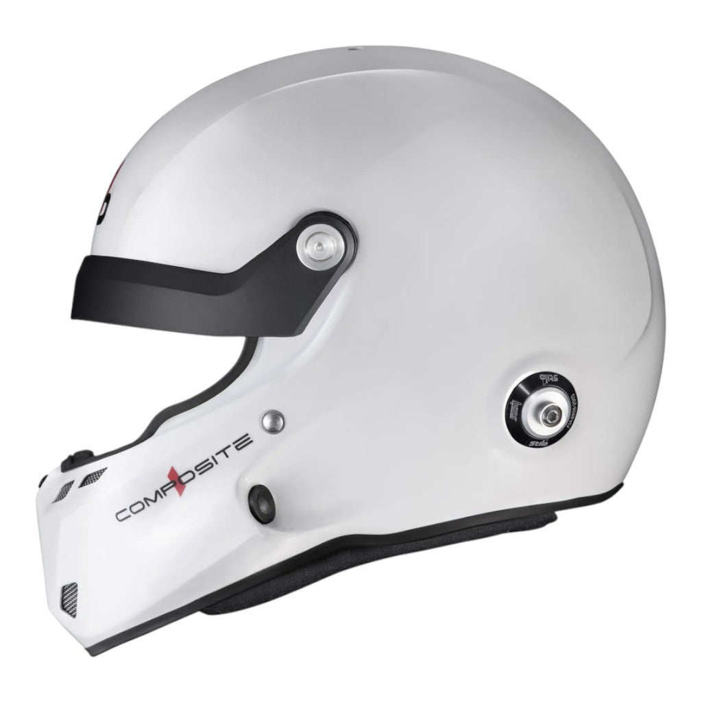 STILO AA0801RG2X640101 Full-Face Helmet ST6 R Composite Rally, FIA 8859-24 Hans, White/ Black, Size 64 Photo-1