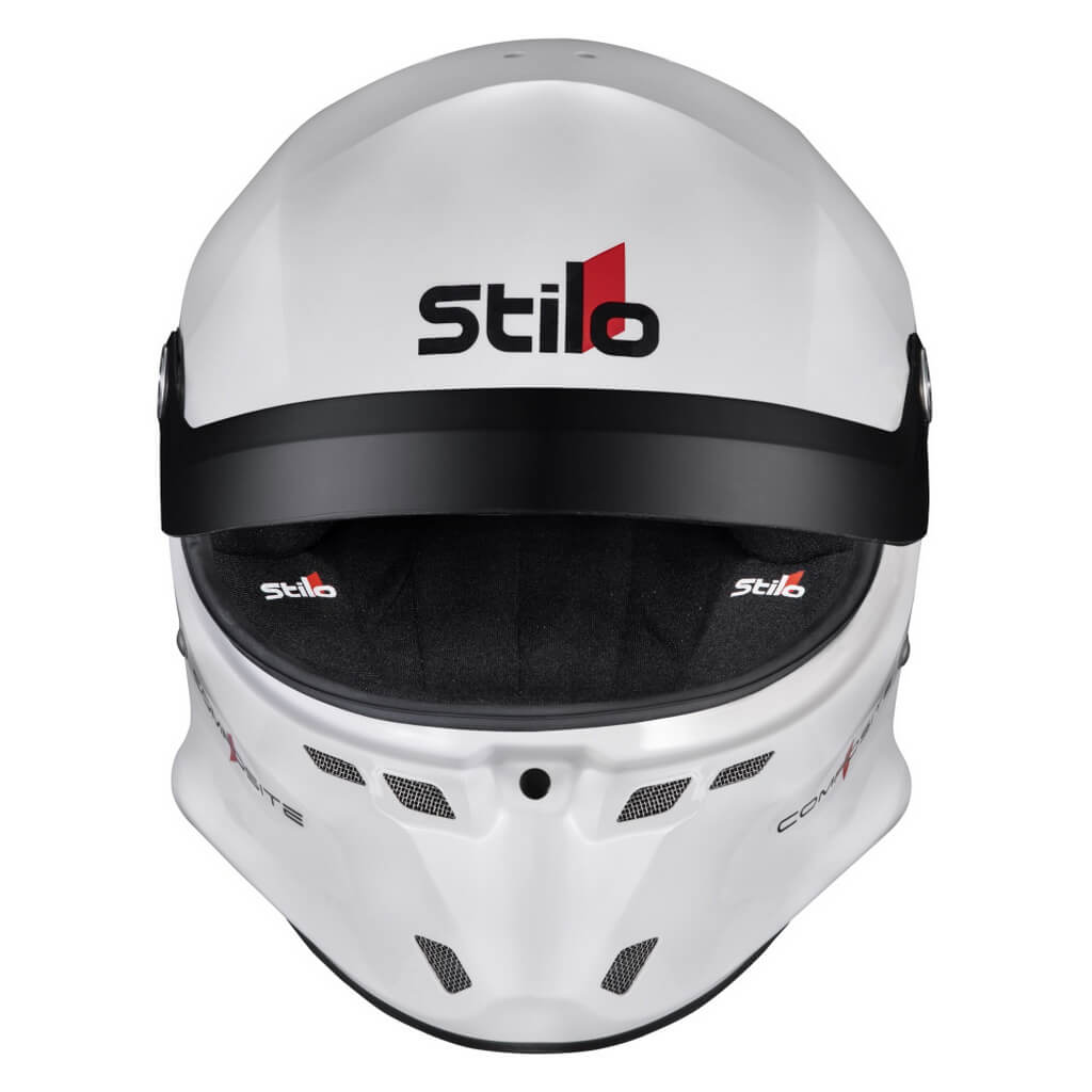 STILO AA0802CG2V570101 Full-Face Helmet ST6 GT Composite Turismo (Snell SA2020, FIA 8859-24, Hans FIA8858-10), White Outer / Black Inner, Size 57 Photo-1